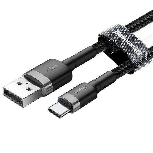 Baseus Cafule USB-A / USB-C QC 3.0 3A cable 0.5 m - black-gray 2
