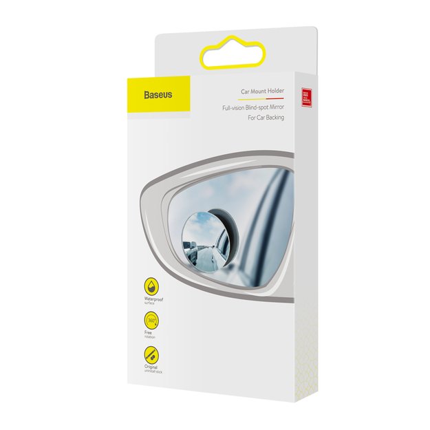 Baseus Full-view Blind-spot Mirror 2x additional car side mirror convex blind spot black (ACMDJ-01) 6