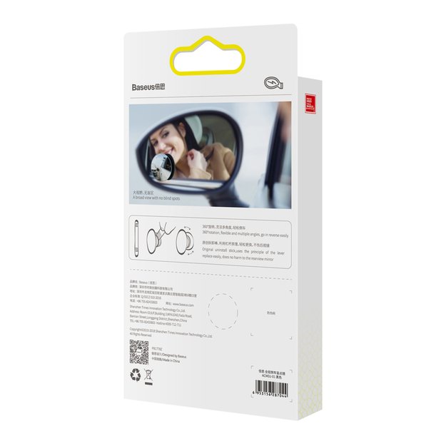 Baseus Full-view Blind-spot Mirror 2x additional car side mirror convex blind spot black (ACMDJ-01) 7