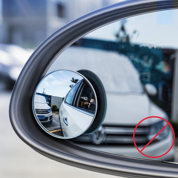Baseus Full-view Blind-spot Mirror 2x additional car side mirror convex blind spot black (ACMDJ-01) 8