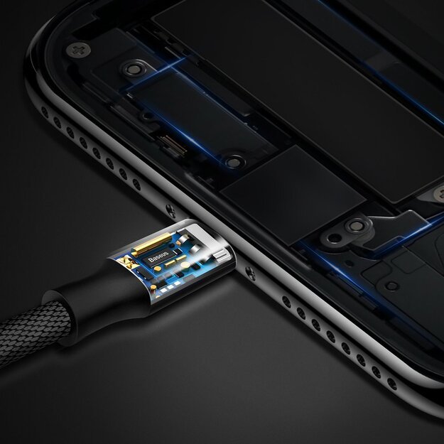 Baseus Yiven fabric braided cable USB / Lightning 1.2M black (CALYW-01) 5