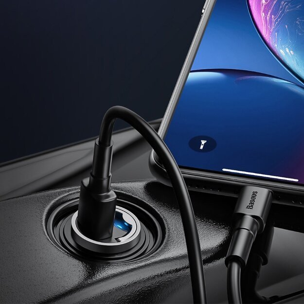 Baseus Tiny Star mini smart USB car charger 30W Quick Charge 3.0 gray (VCHX-A0G) 8