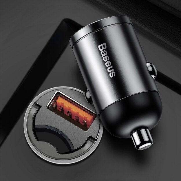 Baseus Tiny Star mini smart USB car charger 30W Quick Charge 3.0 gray (VCHX-A0G) 17