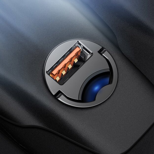 Baseus Tiny Star mini smart USB car charger 30W Quick Charge 3.0 gray (VCHX-A0G) 16