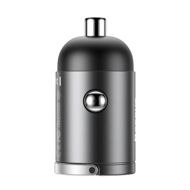 Baseus Tiny Star mini smart USB car charger 30W Quick Charge 3.0 gray (VCHX-A0G) 4