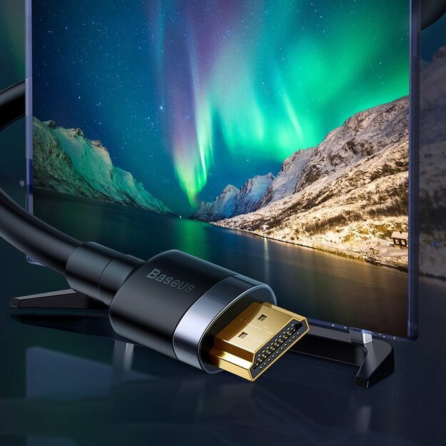 Baseus Cafule HDMI / HDMI 2.0 4K 60 Hz 3D 18 Gbps cable 2 m - black 7