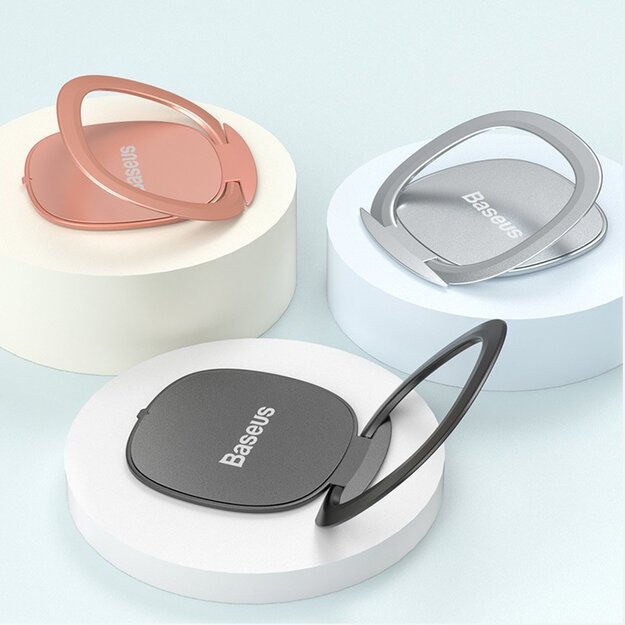 Baseus ultra-thin self-adhesive ring holder phone stand gray (SUYB-0A) 18