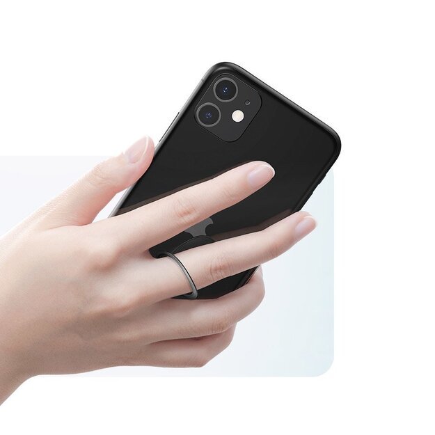 Baseus ultra-thin self-adhesive ring holder phone stand gray (SUYB-0A) 14