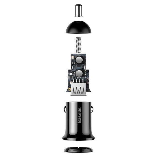 Baseus Grain Pro car charger 2x USB 4.8 A black (CCALLP-01) 5