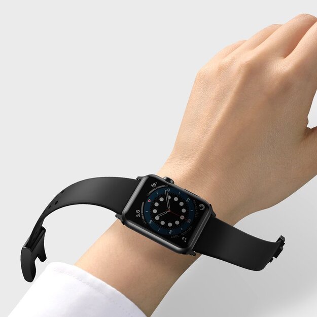Baseus Slip-Thru strap band bracelet for Apple Watch 3/4/5/6/SE 38mm/40mm black (LBWSE-01) 12