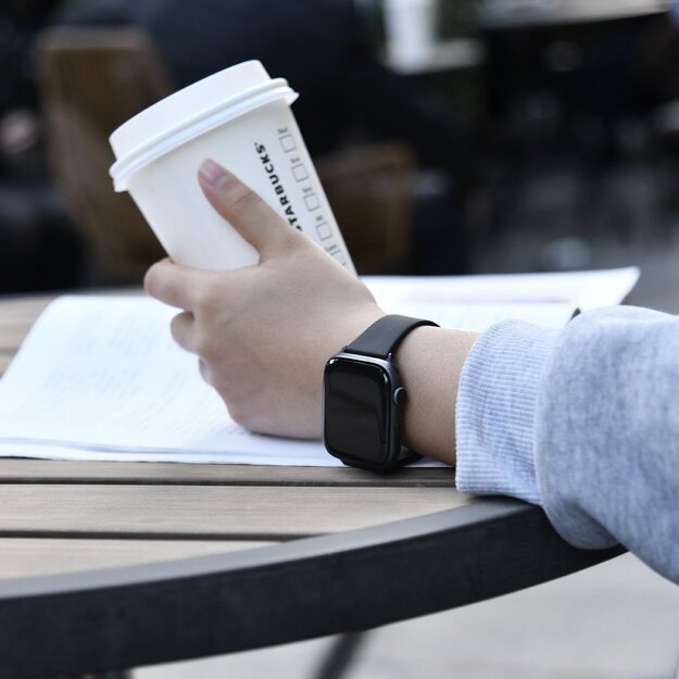 Baseus Slip-Thru strap band bracelet for Apple Watch 3/4/5/6/SE 38mm/40mm black (LBWSE-01) 9