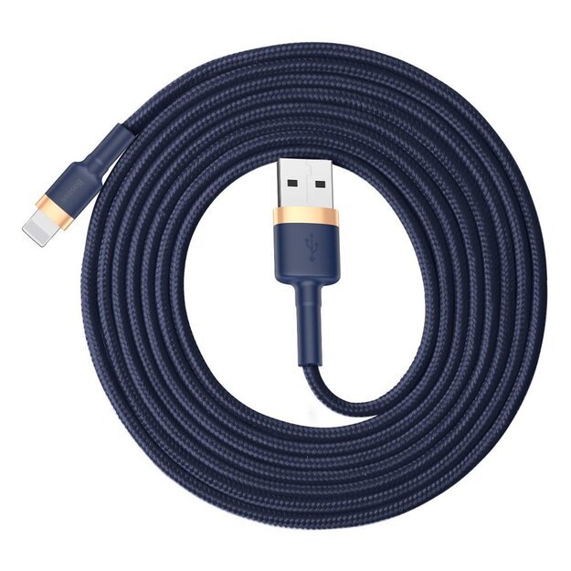 Baseus Cafule USB-A / Lightning 1.5A QC 3.0 cable 2 m - blue-gold 2