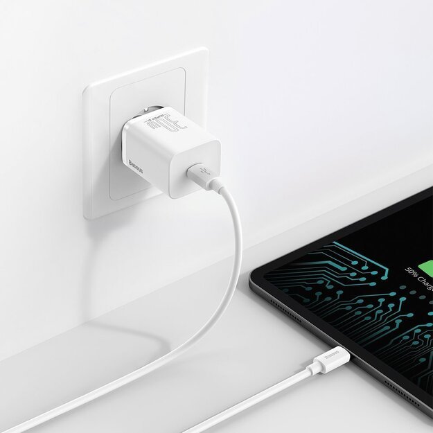 Baseus Super Si 1C fast charger USB Type C 30W Power Delivery Quick Charge white (CCSUP-J02) 8