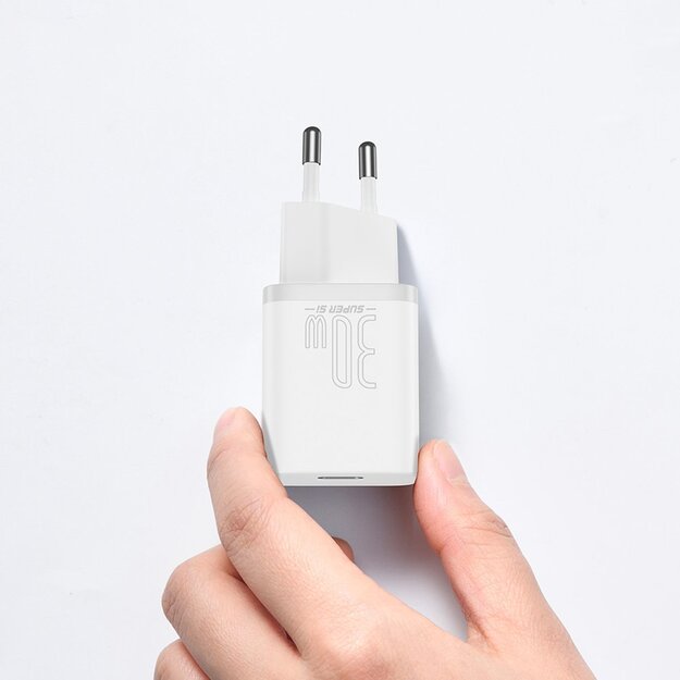 Baseus Super Si 1C fast charger USB Type C 30W Power Delivery Quick Charge white (CCSUP-J02) 11
