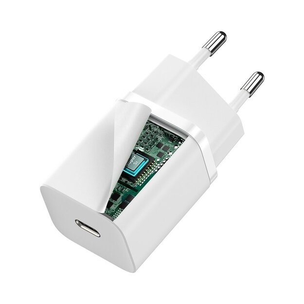 Baseus Super Si 1C fast charger USB Type C 30W Power Delivery Quick Charge white (CCSUP-J02) 3