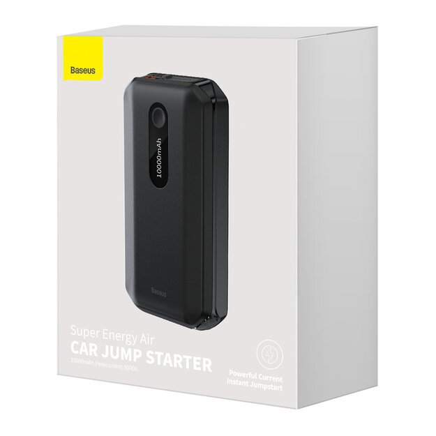Baseus Power Bank Power Starter Jump Starter 10000mAh 12V (1000A / 500A) power bank + crocodile clips black (CGNL020101) 4