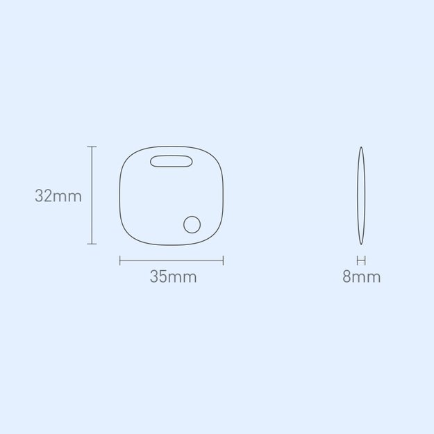 Baseus T2 Pro smart GPS tracker for children s handbag keys white (FMTP000002) 21