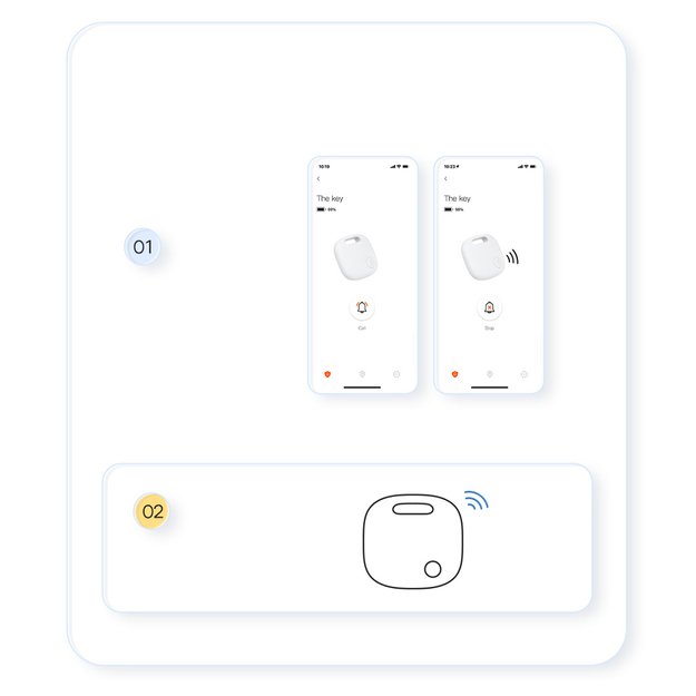 Baseus T2 Pro smart GPS tracker for children s handbag keys white (FMTP000002) 18