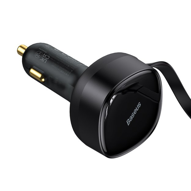 Baseus Enjoyment 2in1 car charger 30W black (CGTX000001) 2
