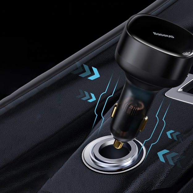 Baseus Enjoyment 2in1 car charger 30W black (CGTX000001) 18