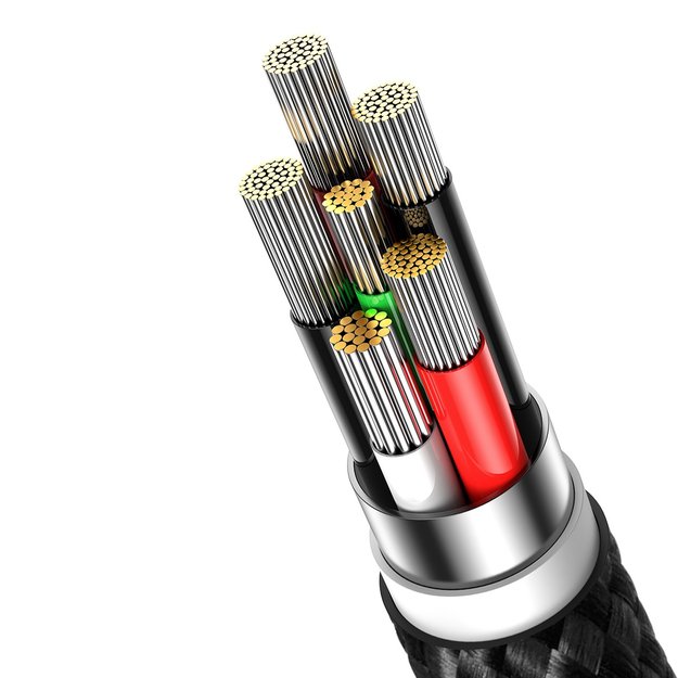 Baseus Glimmer Series Fast Charging Cable USB-A - USB-C 100W 480Mbps 2m black 7
