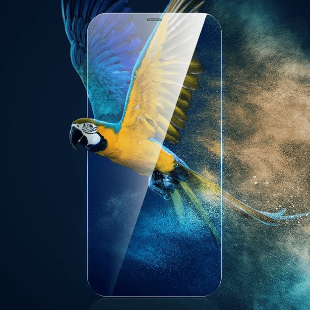 Baseus Full Screen Tempered Glass for iPhone 12 Pro Max with Speaker Cover 0.4mm + Mounting Kit 7
