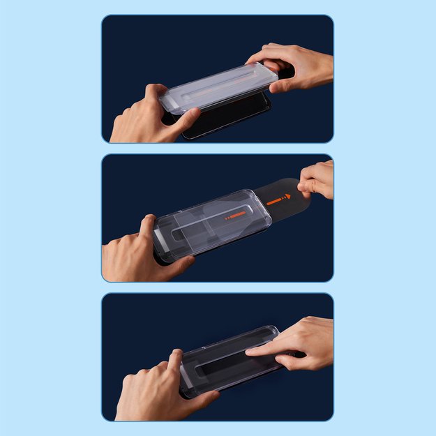 Baseus Full Screen Tempered Glass for iPhone 12 Pro Max with Speaker Cover 0.4mm + Mounting Kit 11