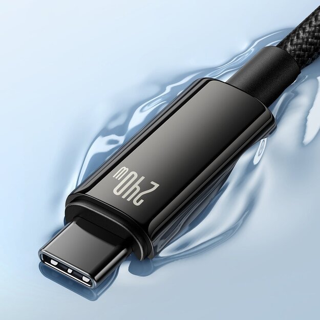 Cable USB C - USB C 480Mb/s 240W 3m Baseus Tungsten Gold CAWJ040101 - black 6