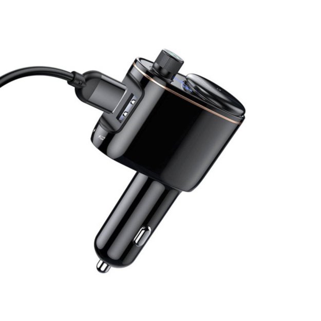 Baseus S-06 Bluetooth/USB car FM transmitter (Overseas Edition) - black 3