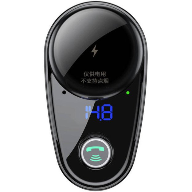 Baseus S-06 Bluetooth/USB car FM transmitter (Overseas Edition) - black 1