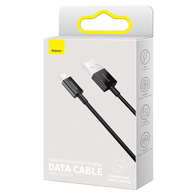 Baseus Superior USB-A / micro USB 2A cable 2m - black 6