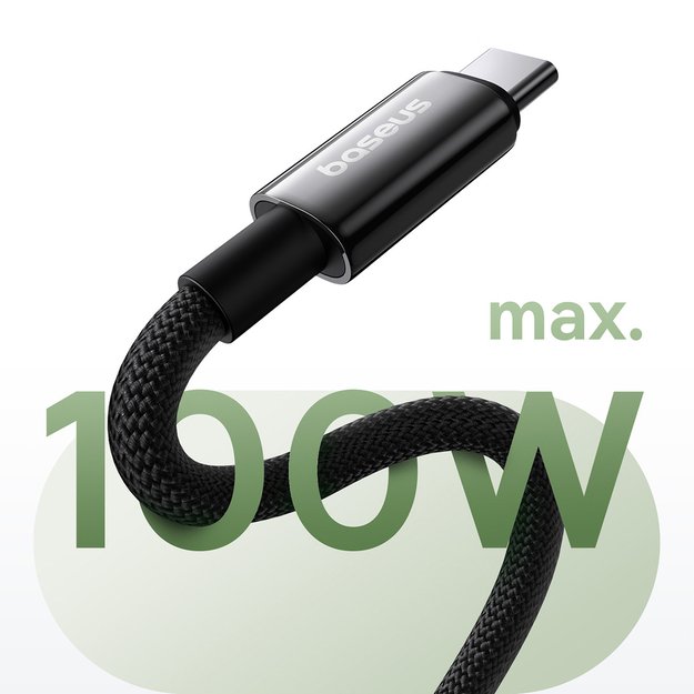 Baseus Tungsten Gold magnetic USB-C / USB-C cable 100W 1m - black 7