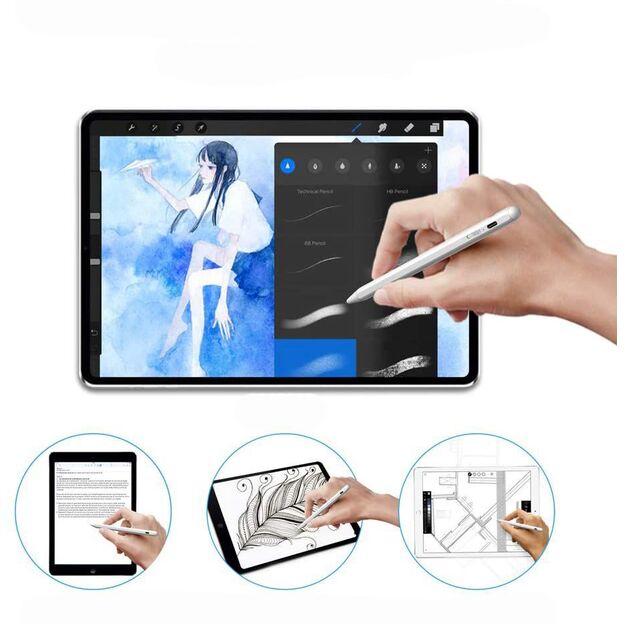 Tech-Protect Digital Stylus Magnetic for iPad - White 4