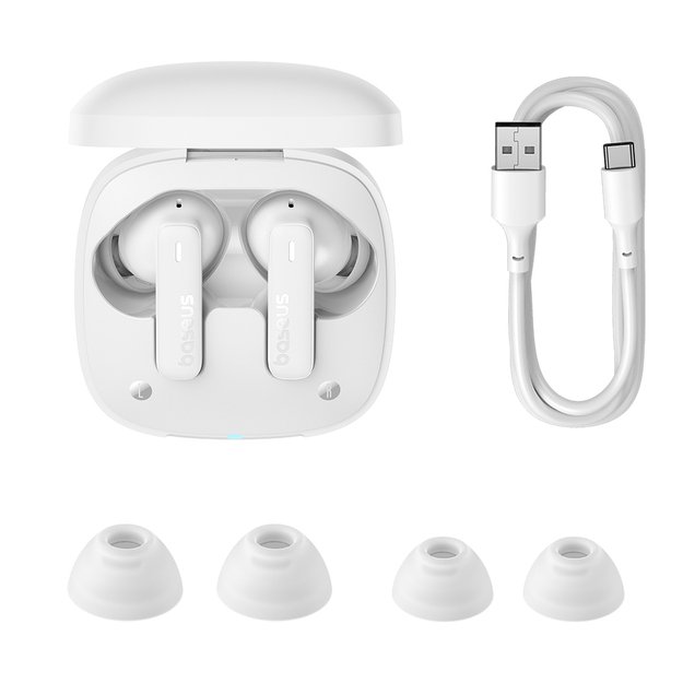 Baseus Bowie E19 TWS In-Ear Wireless Headphones - White 6