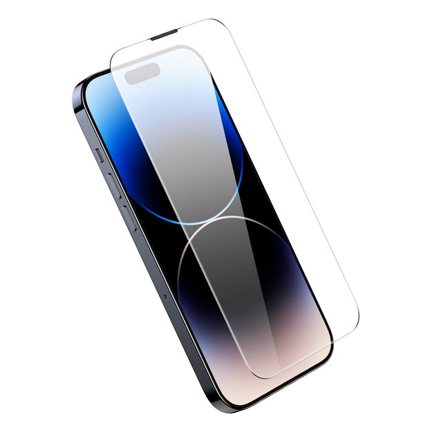 Baseus Full Screen Tempered Glass for iPhone 14 Pro Max with Speaker Cover 0.3mm + Mounting Frame 3