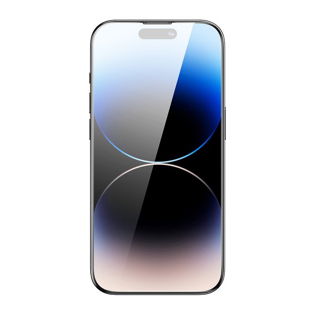Baseus Full Screen Tempered Glass for iPhone 14 Pro Max with Speaker Cover 0.3mm + Mounting Frame 1