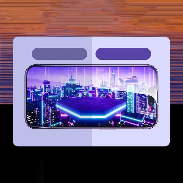 Baseus Full Screen Tempered Glass for iPhone 14 Pro Max with Speaker Cover 0.3mm + Mounting Frame 13