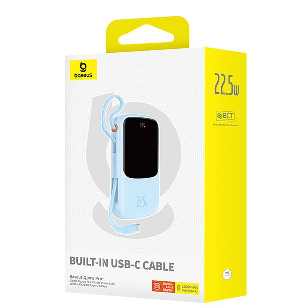 Baseus Qpow Pro+ 22.5W 10000mAh USB-C Power Bank - Blue 6