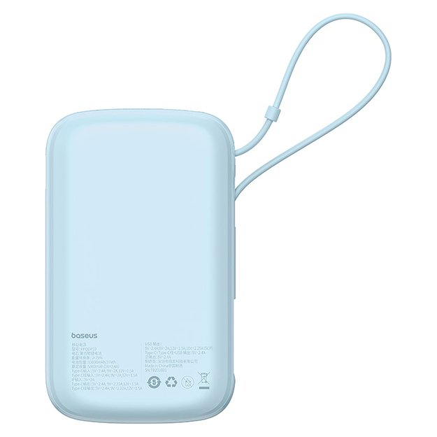 Baseus Qpow Pro+ 22.5W 10000mAh USB-C Power Bank - Blue 1