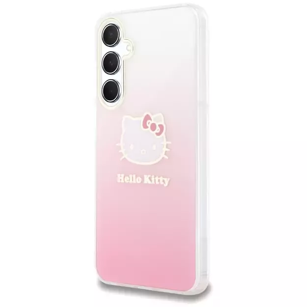 Hello Kitty IML Gradient Electrop Kitty Head case for Samsung Galaxy A55 - pink 8