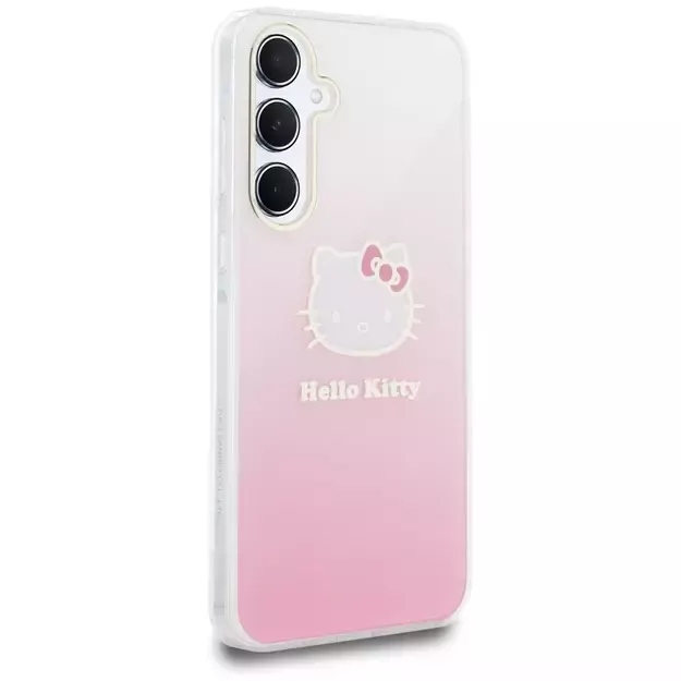 Hello Kitty IML Gradient Electrop Kitty Head case for Samsung Galaxy A55 - pink 9