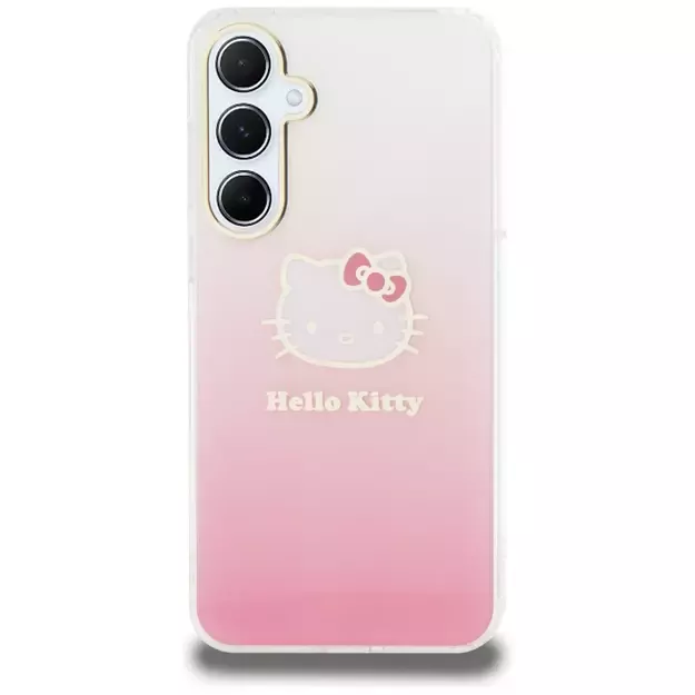 Hello Kitty IML Gradient Electrop Kitty Head case for Samsung Galaxy A55 - pink 14