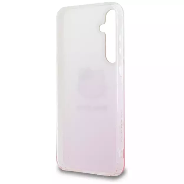 Hello Kitty IML Gradient Electrop Kitty Head case for Samsung Galaxy A55 - pink 10