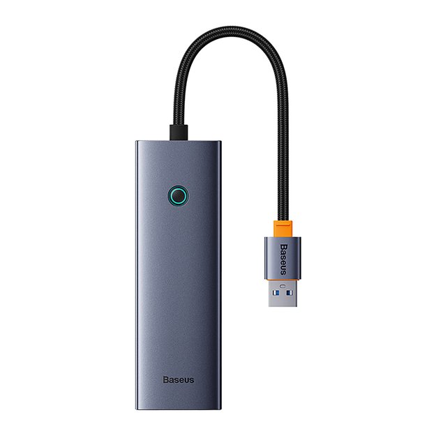 Baseus UltraJoy 4in1 USB-A Hub 3 x USB-A 3.0 + RJ45 - Gray