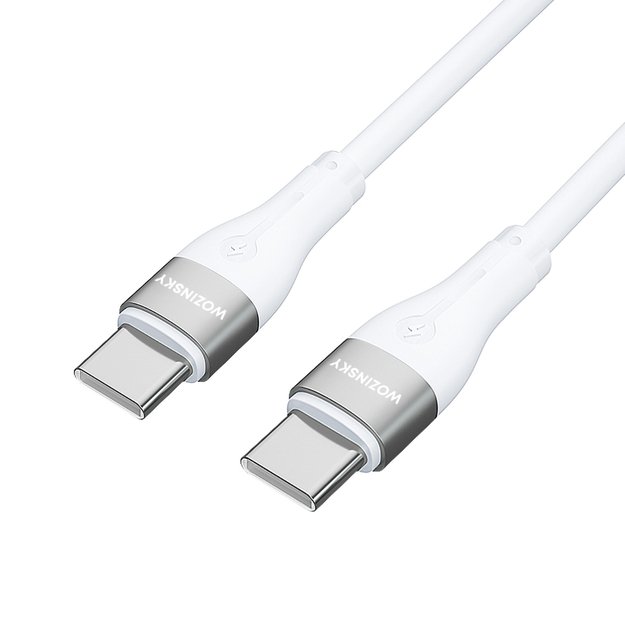 Wozinsky WSTCC2 USB-C / USB-C PD 65W cable 2 m - white 1