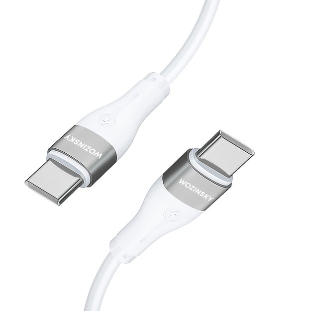 Wozinsky WSTCC2 USB-C / USB-C PD 65W cable 2 m - white 2