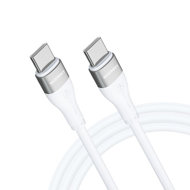 Wozinsky WSTCC2 USB-C / USB-C PD 65W cable 2 m - white 3