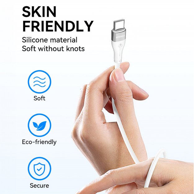 Wozinsky WSTCC2 USB-C / USB-C PD 65W cable 2 m - white 7