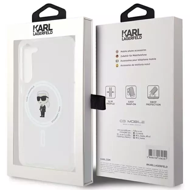 Karl Lagerfeld IML Ikonik MagSafe case for Samsung Galaxy S24+ - transparent 14