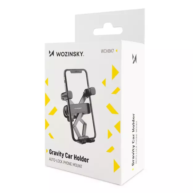 Wozinsky Gravity Car Phone Holder Black (WCHBK7) 7